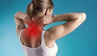 How cervical spinal osteochondrosis is shown on its own
