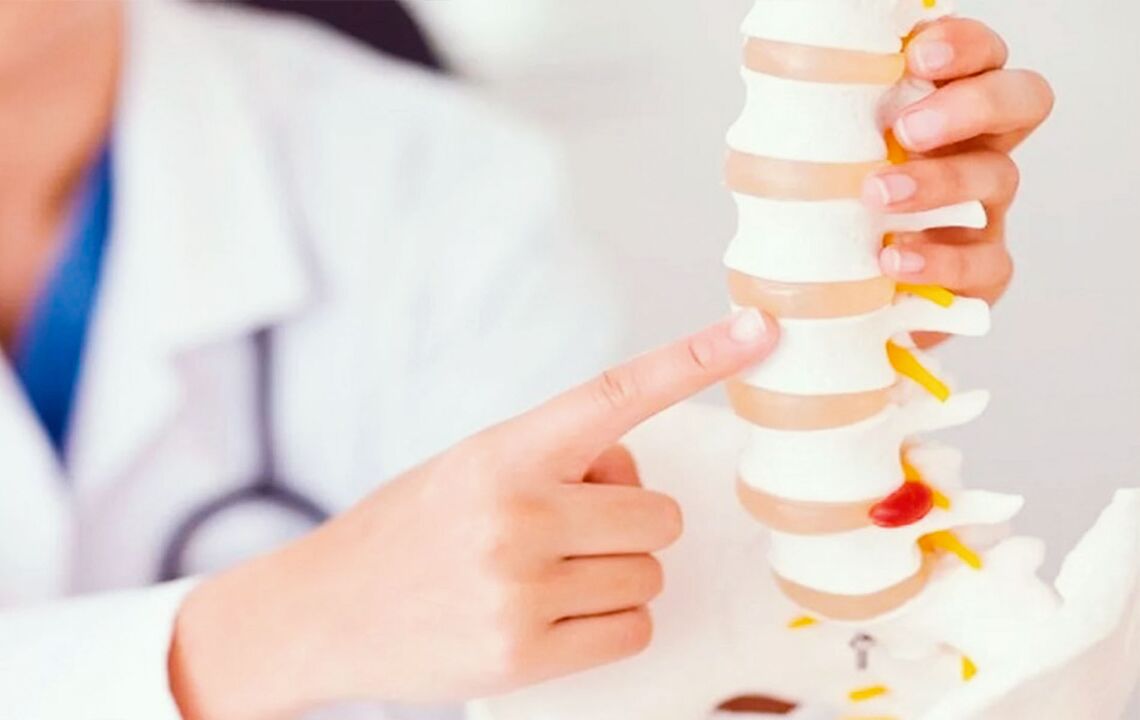 damage to the spine due to cervical osteochondrosis