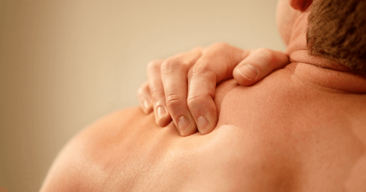 back pain radiating to shoulder