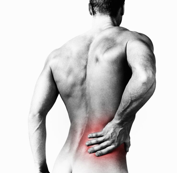 Low back pain in a man can be caused by a variety of reasons. 